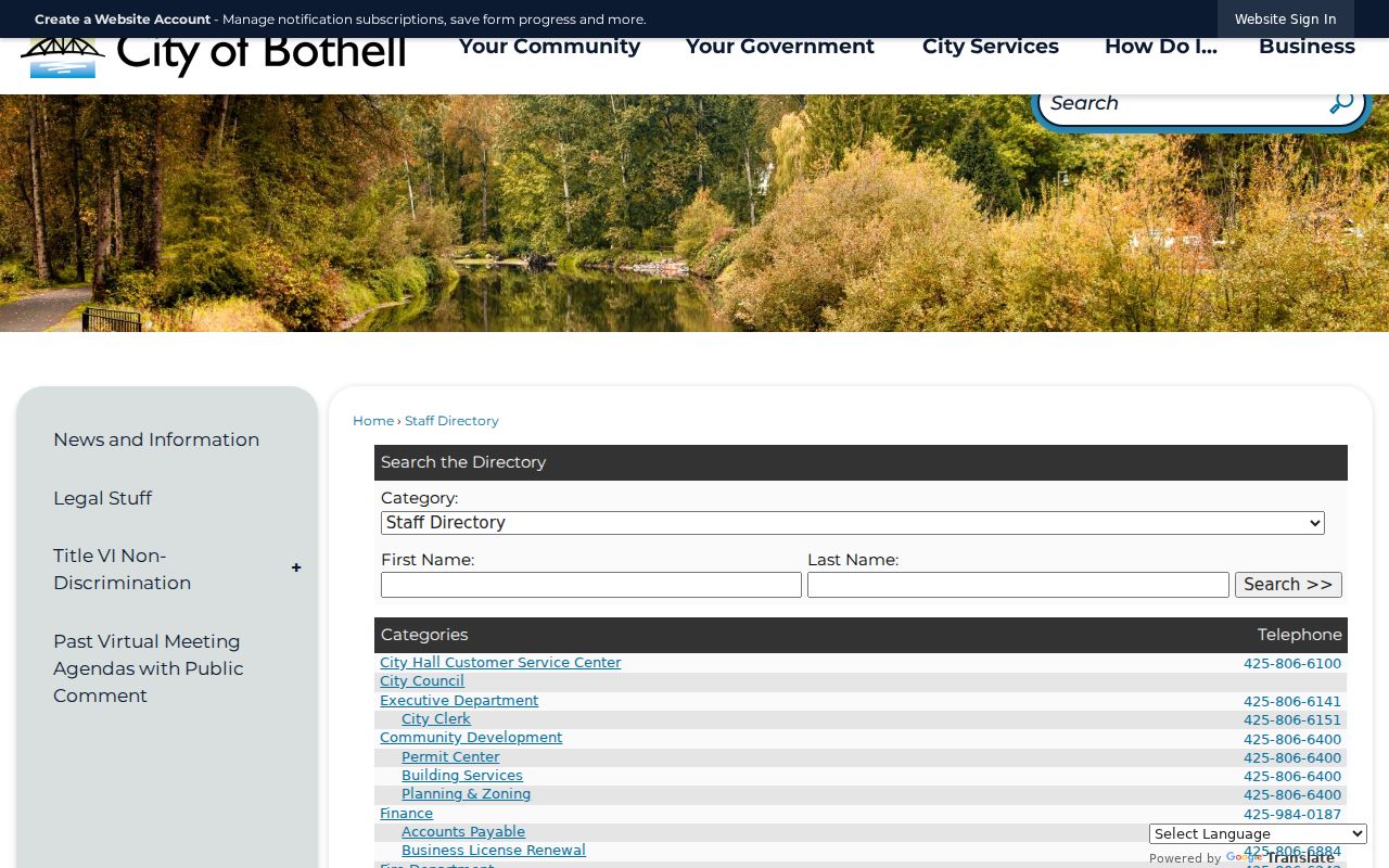 Bothell West people directories comparison with nearby Bothell staff search